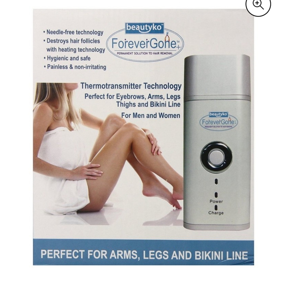 BeautyKo Forever Gone Thermo-Transmitting Hair Removal Painless Heating System.